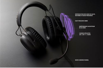 Casque Gamer Millenium MH3 Noir neuf