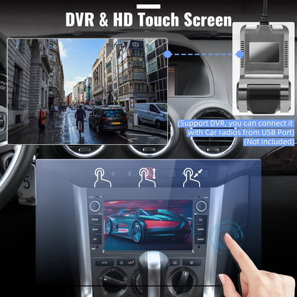 Autoradio 2+64G Android 13 pour Opel Corsa d Astra h Zafira b Meriva Vivaro,HiFi Carplay Android Aut