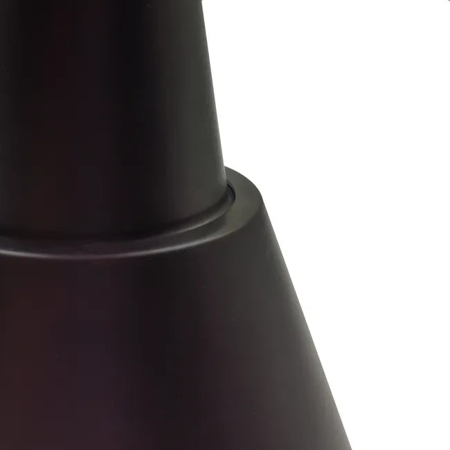 Suspension Mazugi, acrylique, noir, Diam.12 cm INSPIRE, E27