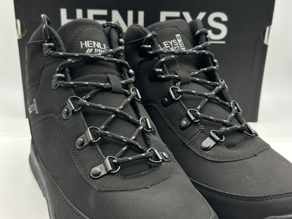 Henlys Chaussures de randonnée pour homme Noir
