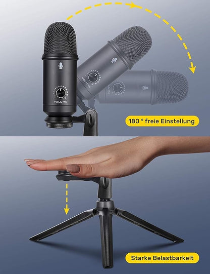 Microphone Professionnel à condensateur USB neuf