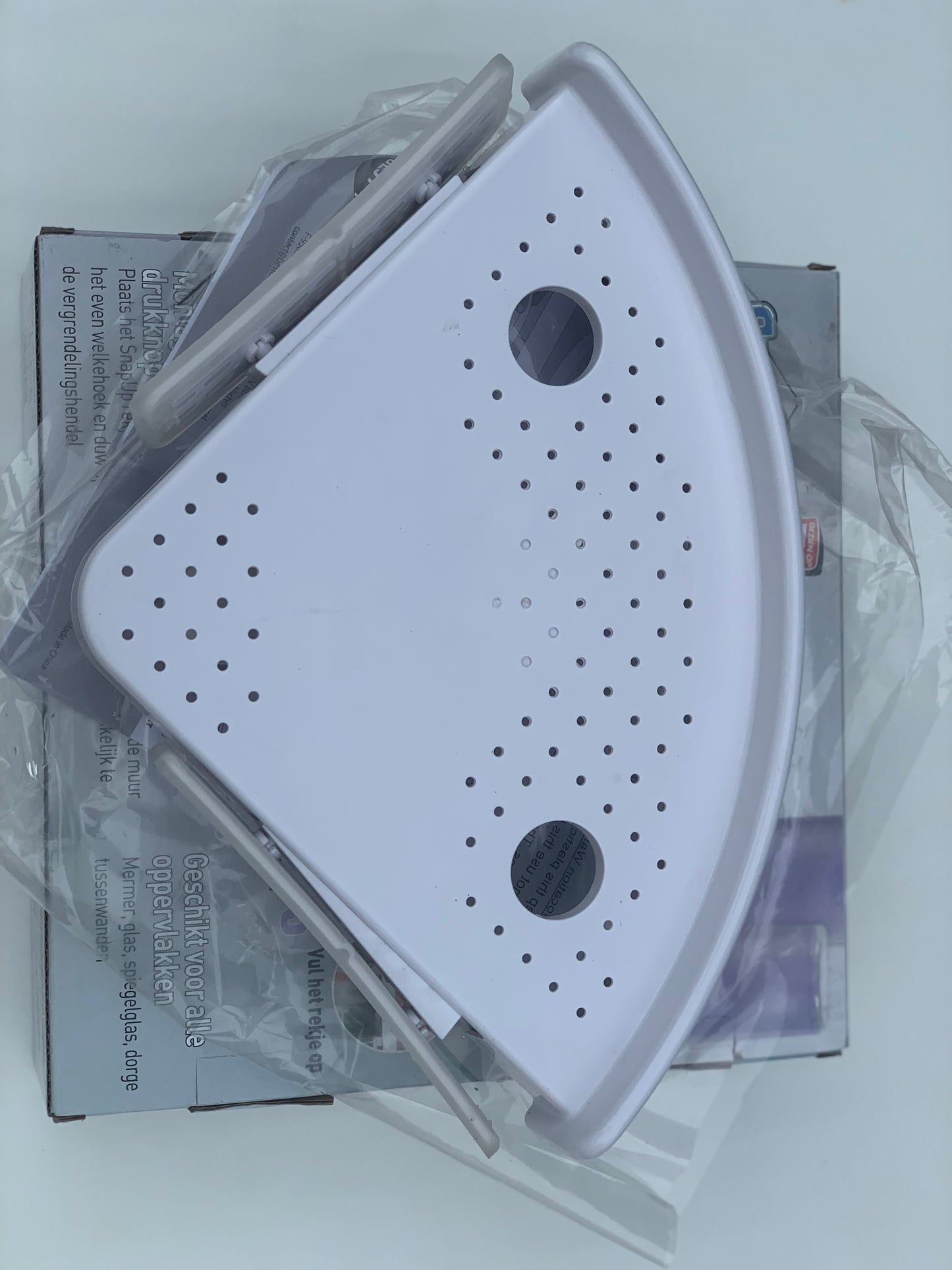 Étagère d’angle de SDB en un CLIC