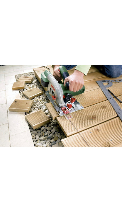 Scie circulaire filaire Bosch (1200W, livrée avec lame pour bois, butée Parallèle neuve