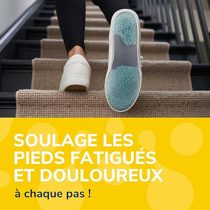 Dr.Scholl's Semelles multi-usages 24-Heures Énergie pour tout type de chaussures - Technologie Billes Rebond et Énergie - Soulage les pieds fatigués et douloureux - 1 Paire - Taille Large 40 à 47.5