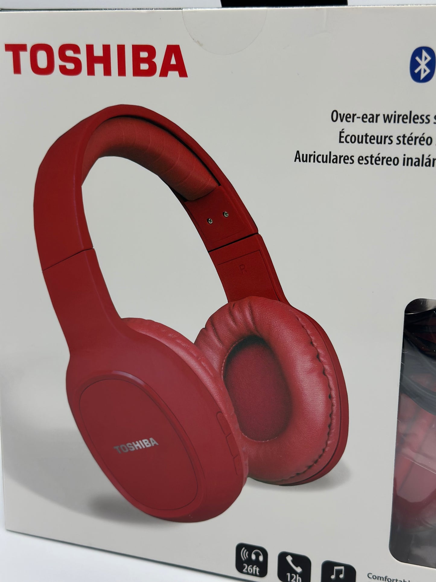 TOSHIBA Casque arceau Sport - Bluetooth - Rouge neuf
