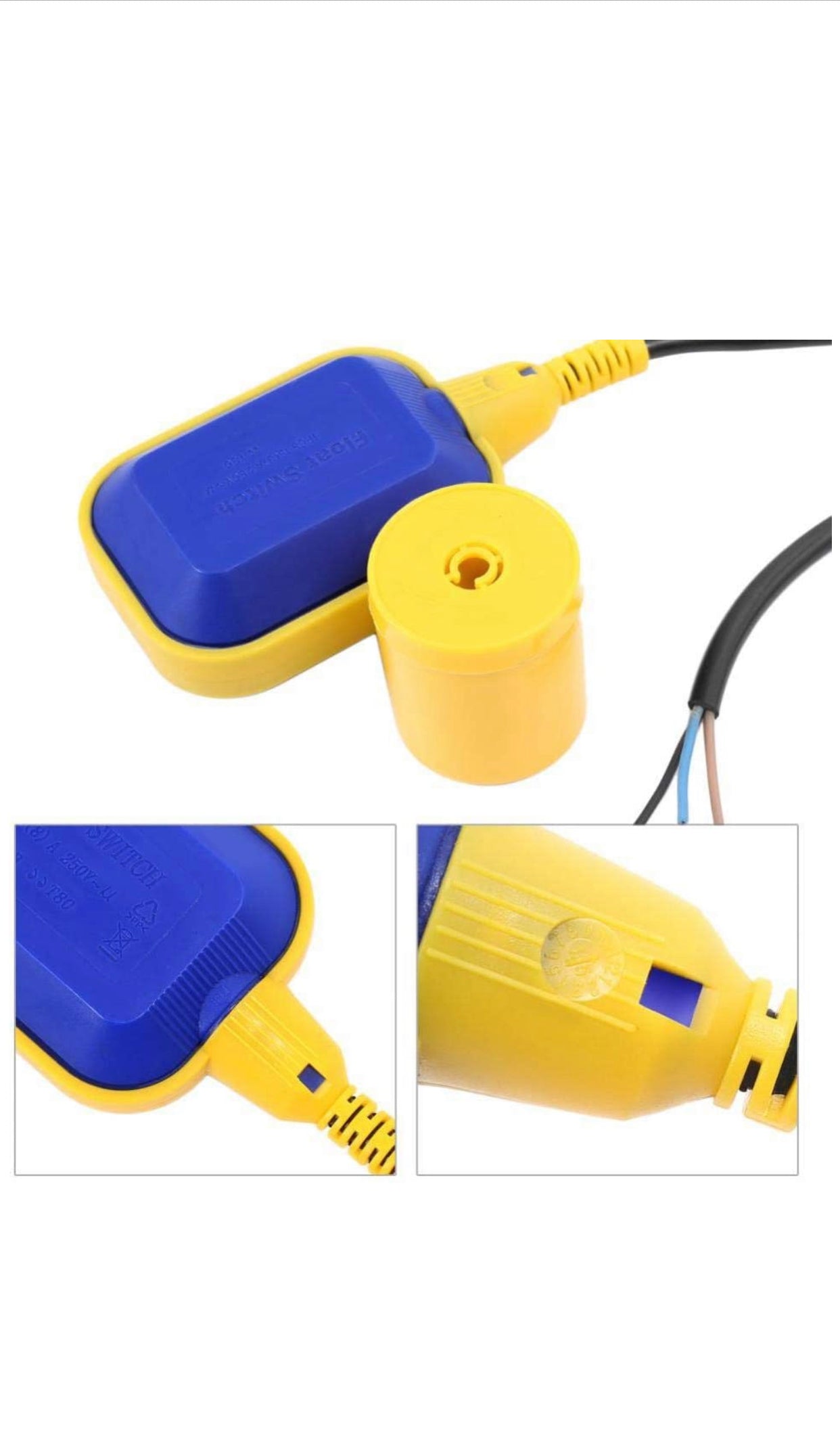 Régulateur du Niveau de l'eau de l'interrupteur à Flotteur câbles 5 m pour Pompe réservoir