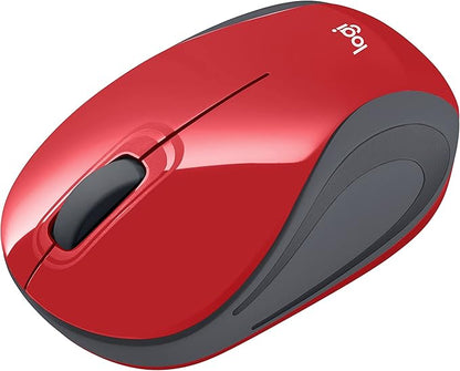 Logitech Mini souris optique sans fil M187, rouge