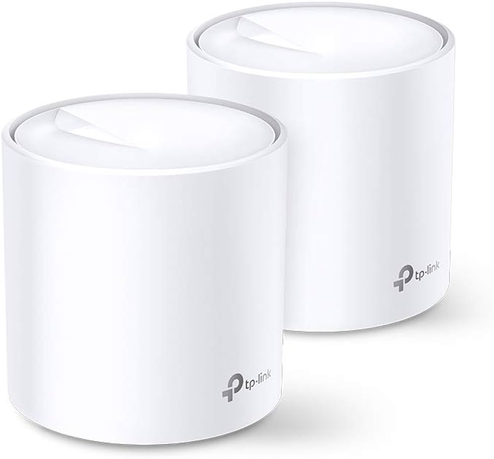 TP-Link Deco WiFi 6 Mesh AX 5400Mbps Deco X60(2-Pack) V3.2, Système WiFi 6 pour Toute la Maison, Couverture de 490㎡, Installation Facile, Contrôle Parental, Compatible avec Toutes Les Box Fibre