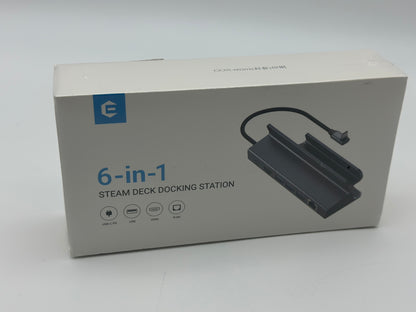 Station d'accueil pour Steam Deck, Steam Deck Dock de 6 en 1 avec 3 * USB 3.0, 1 Gbps Ethernet, HDMI