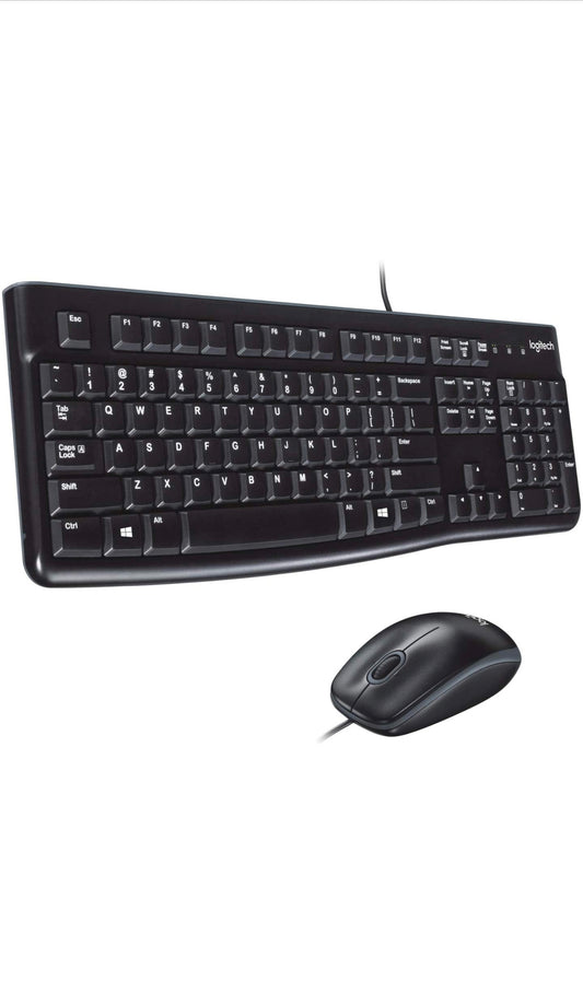 Logitech MK120 Combo Clavier et Souris Filaire pour Windows Clavier US Intern...