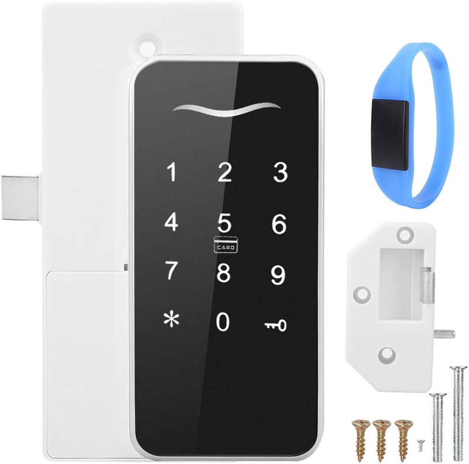 Serrure d'armoire électronique, écran tactile numérique sans clé RFID Serrure de mot de passe électronique, serrure intelligente électronique cachée pour classeur dans l'armoire