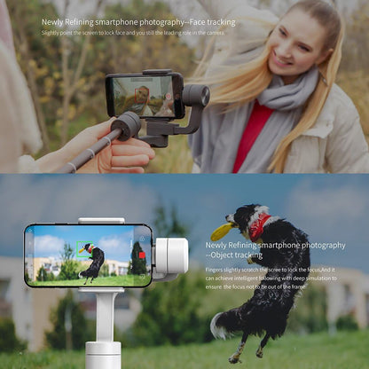 FeiyuTech Vimble 2S Smartphones Stabilisateur de Cardan Stabilisateurs Portatifs à 3 axes avec Poteau Télescopique Curseur de Zoom Intégré pour Téléphone Portable Photographie Stable Vidéo