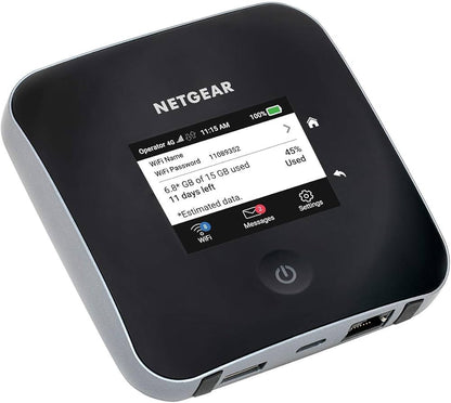 NETGEAR Routeur 4G SIM Box 4G, 4G LTE M2 - débit Descendant jusqu'à 2Gbit/s | Connexion WiFi jusqu'à 20 appareils | Crée Un WLAN n'importe où | Déverrouillé Compatible Toute SIM opérateurs