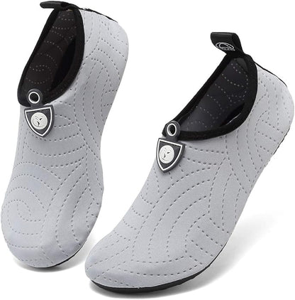 welltree Hommes Femmes Chaussures d'eau Séchage Rapide Sports Aqua Chaussures,Danse, Nager, Marcher, Yoga, Lac, Plage, Jardin, Parc, Conduite, Nautisme