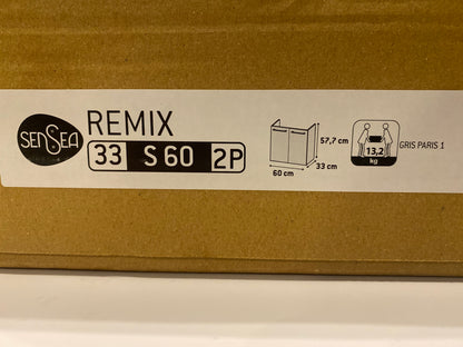 Meuble de salle de bains simple vasque 1.60 x H.58 x P.35 cm