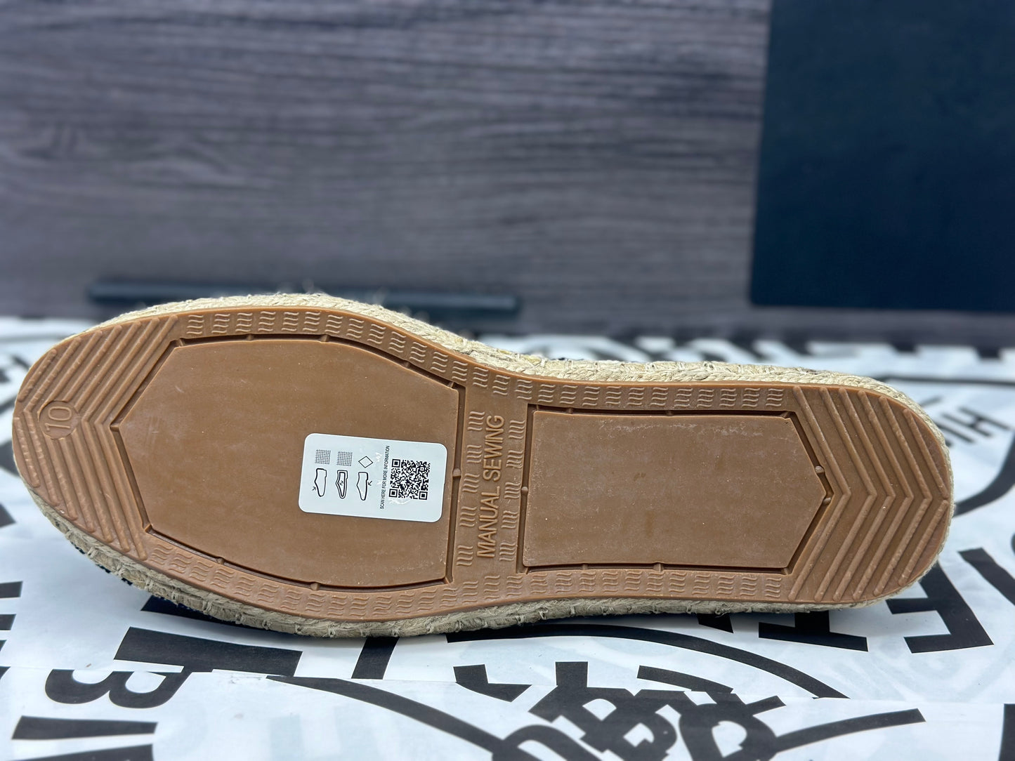 Espadrilles à rayures taille 44