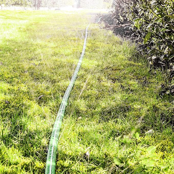 GRÜNTEK Tuyau Asperseur d'Arrosage Jardin perforé Arroseur à Pulvérisation fine pour Jardin et Gazon étroits et longs. Tuyau de 15 m