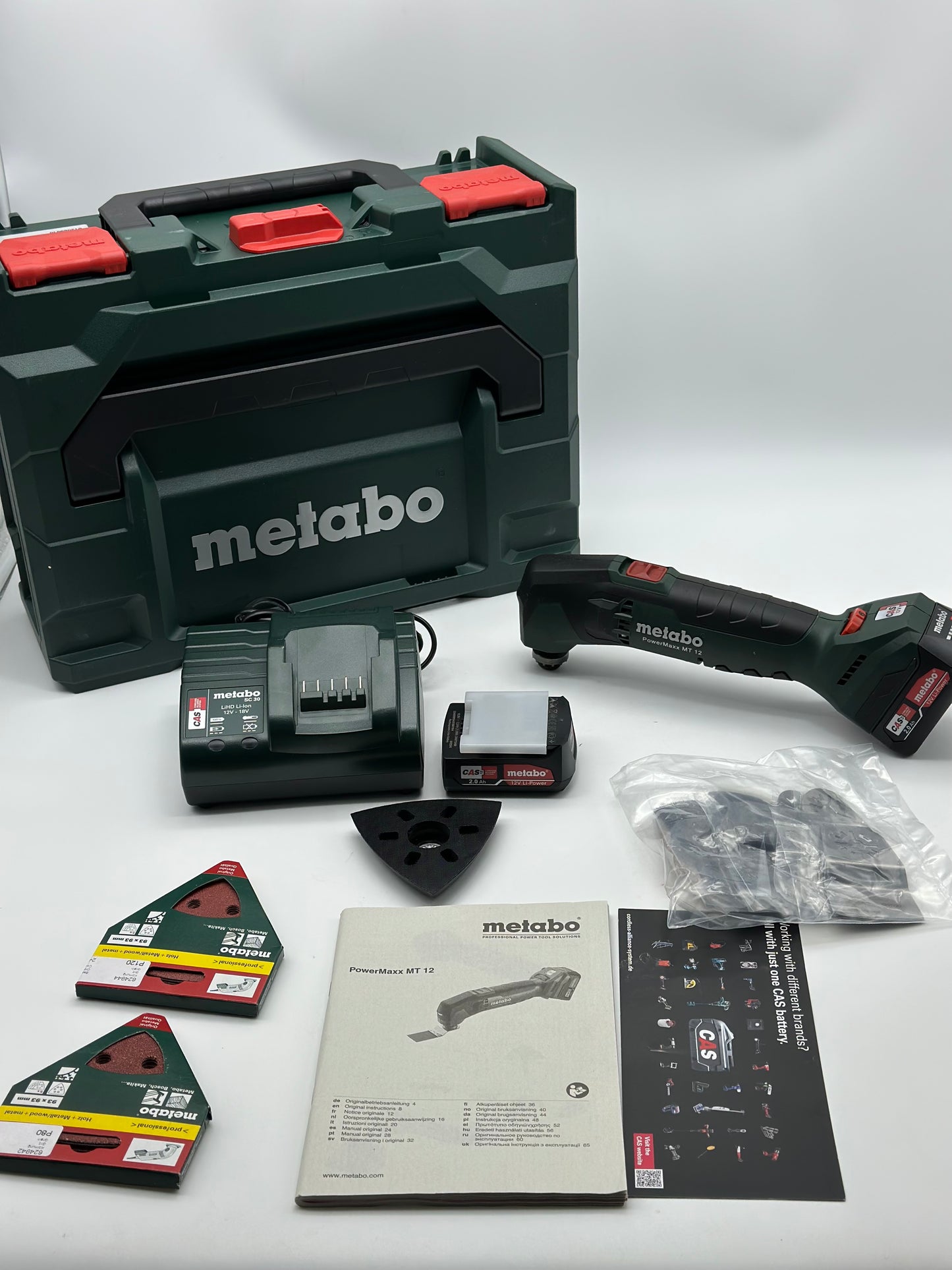 Metabo PowerMaxx MT 12 Outil multifonctions avec batterie LiPOWER 12 V (2 x 2 Ah)
