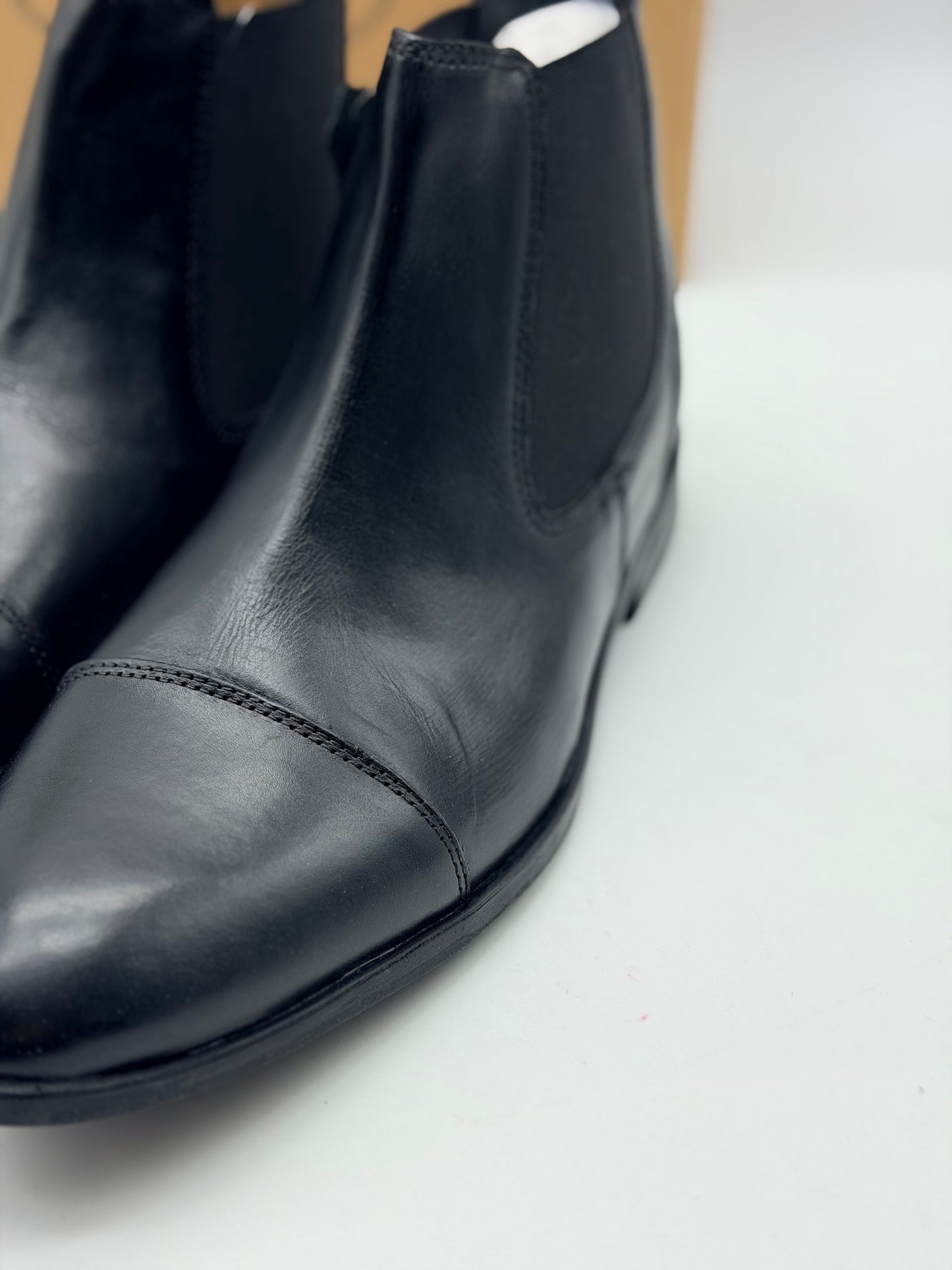 Bottines NOIR Homme motif Uni A enfiler