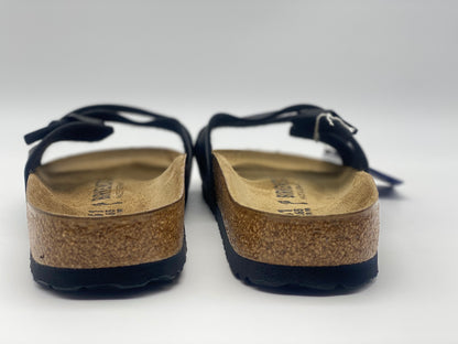 Birkenstock Ibiza Sandales à semelle en liège verni noir Taille 40 Neuves