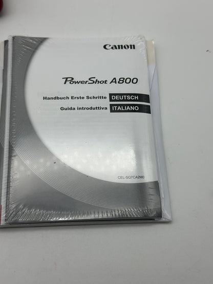 Appareil photo Canon PowerShot A800 Rouge