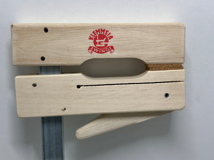 kwb Serre-joint en bois 300x110 avec surfaces en liège, largeur de serrage 300 mm, profondeur de serrage 110 mm, finition sans points de pression, serre-joint à serrage rapide pour maintenir