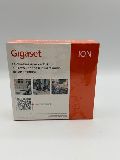 Gigaset ION – Haut parleur compact avec mode combiné – Enceinte pour conférence Son HD - Plug & Play - USB-C - Compatible Teams, Zoom et autres softphones Windows, Linux, MacOS, Anthracite