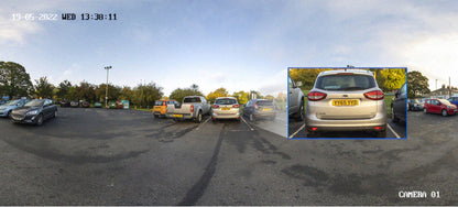 Caméra de sécurité extérieure panoramique PoE 6MP, double objectif, ultra grand angle 180°