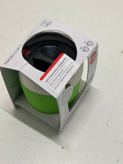 tasse isotherme, mug avec couvercle, revêtement silicone, 200ml, Bleu maritime