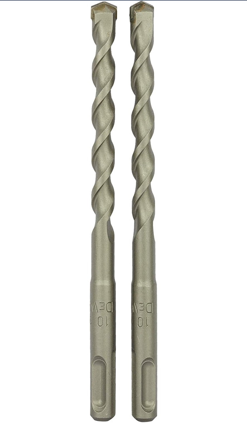 DEWALT - Jeu de 6 Forets SDS-PLUS - Forets Ø6mm x2, Ø8mm x2; Ø10mm x2 - Perçage Béton - Forets SDS-P