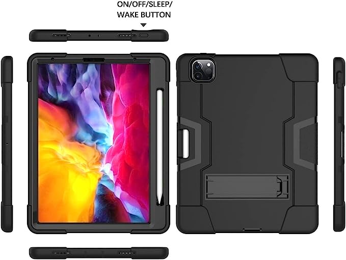 Coque pour iPad Pro 5ème/4ème/3ème génération, Coque iPad Pro 12,9 Pouces 2021/2020/2018