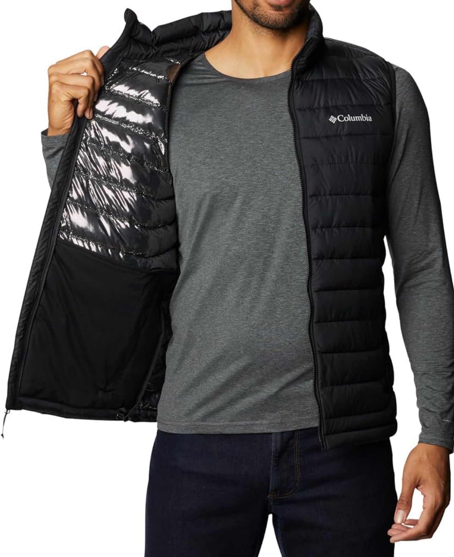 Columbia Men's Powder Lite Vest Puffer Vest Body Warmer taille M