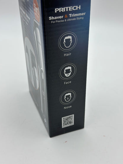 PRITECH Tondeuses à Cheveux pour Hommes, Tondeuse à Nez, Micro Rasoirs 3 en 1 Kit de Soins pour Hommes sans Fil et Rechargeable, Tondeuse à Cheveux Électrique avec Écran LED et Tête de Coupe T, IPX6