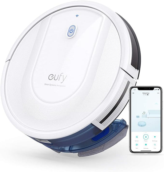 Robot aspirateur+serpillière 2 en 1 eufy by Anker RoboVac G10 Hybrid avec Navigation Dynamique Intel