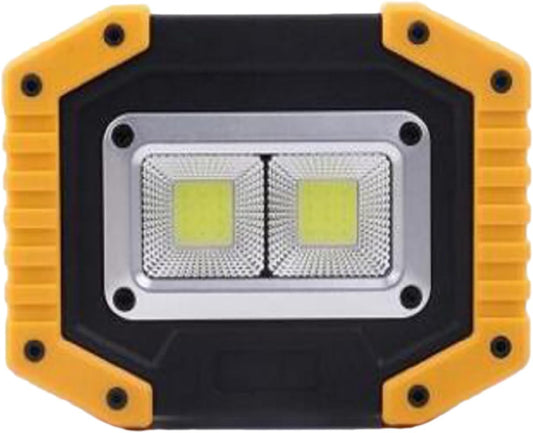 30W COB Rechargable LED travail lumière Portable lumière d'inondation étanche avec port USB pour charger des appareils mobiles pour le camping en plein air de réparation d'urgence (Size : 3) [Classe énergétique A+]