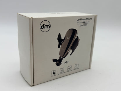 Support de téléphone portable à serrage automatique pour téléphone de voiture DM Support de téléphone portable pour chargeur sans fil de voiture Batterie intégrée Compatible avec iPhone Xs Max/XR/XS/X/8 Plus, Samsung Galaxy S10/S10 Plus/S9/S8/S7/Note 9 10