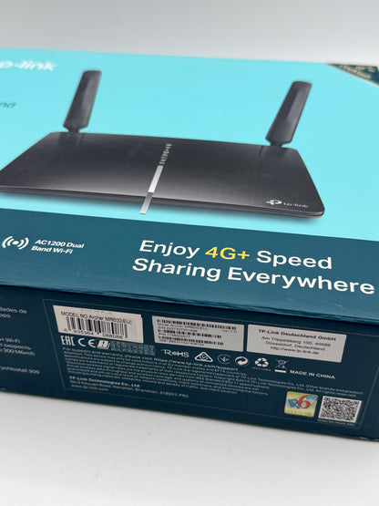 TP-LINK Archer MR600 AC1200 4G+ Cat6 Mobile Wi-Fi Router Dual Band, 4G/3G Network SIM Slot Unlocked, No Configuration required, Support Guest Network & Parental Control, UK Plug
