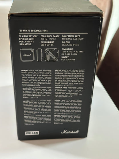 Marshall WILLEN
Haut-parleur Bluetooth portable avec plus de 15 heures d'autonomie