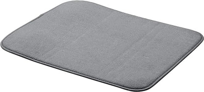 Tapis d'égouttoir - 41 x 46 cm - Gris anthracite, lot de 2 neuves