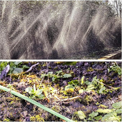 GRÜNTEK Tuyau Asperseur d'Arrosage Jardin perforé Arroseur à Pulvérisation fine pour Jardin et Gazon étroits et longs. Tuyau de 15 m