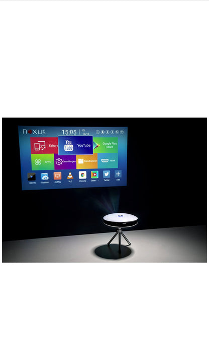 Smart projecteur intelligent qualité d’image époustouflante, avec batterie intégrée totalement neuf