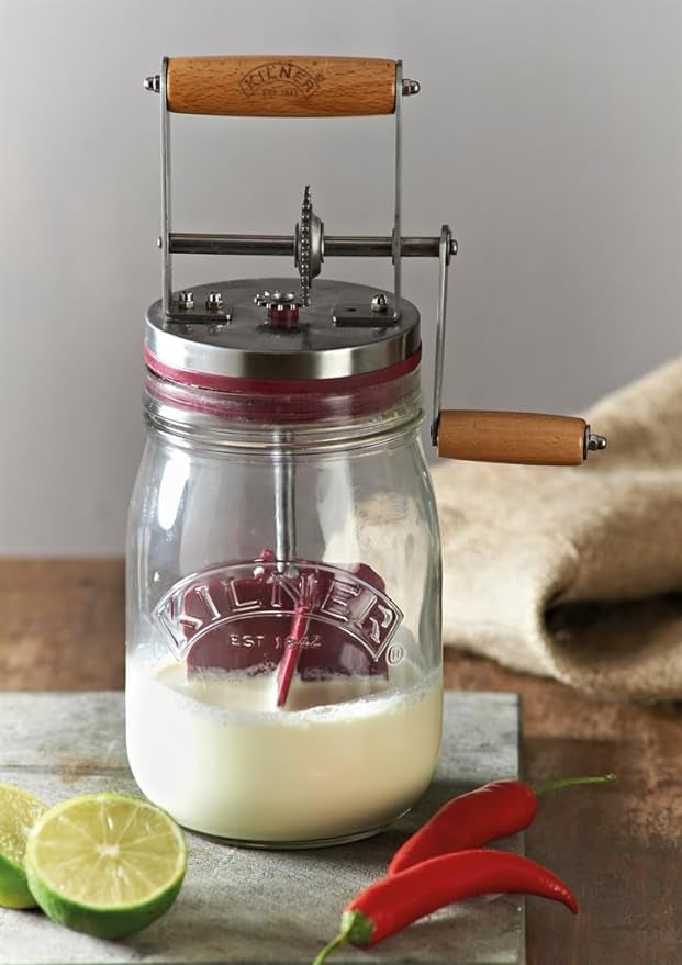 Kilner Baratte à beurre 1L en verre en parfait état