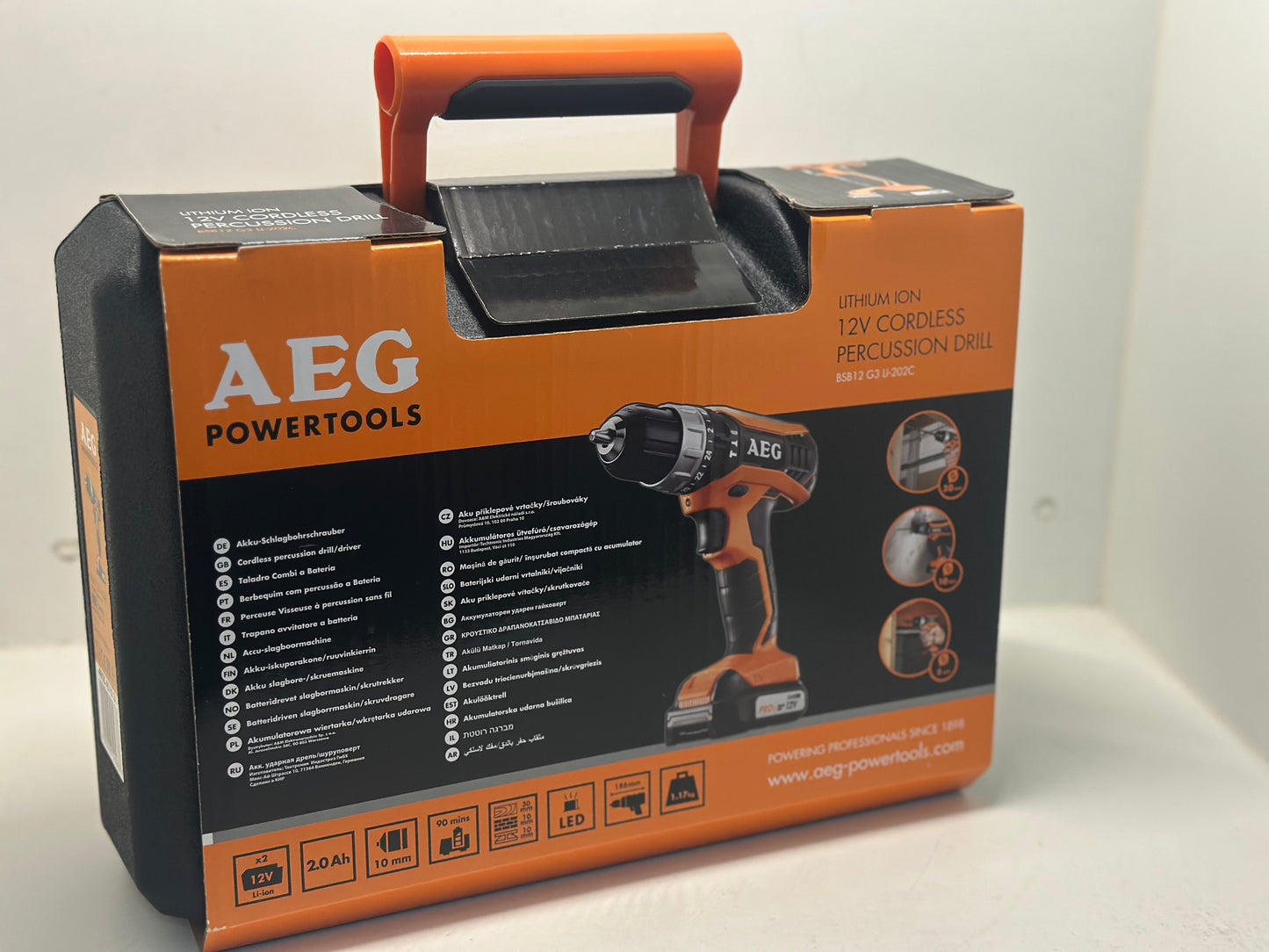 Perceuse à percussion AEG 12V tradesman Gen III BSB12G3LI-202C - 2 batterie 2,0Ah - 1 chargeur