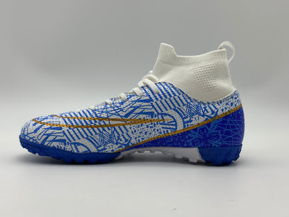 Chaussures de Football Homme Professionnel Chaussures de Futsal Antidérapants pour l'entraînement Athlétisme Adolescents High Top Chaussures de Sport