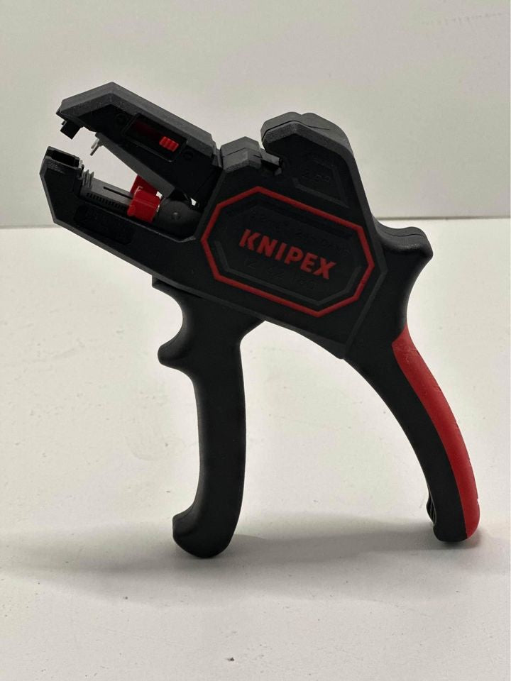 KNIPEX Pince à dénuder automatique, 0,2-6 mm², avec réglage fin, avec butée de longueur réglable, pince à dénuder, 12 62 180