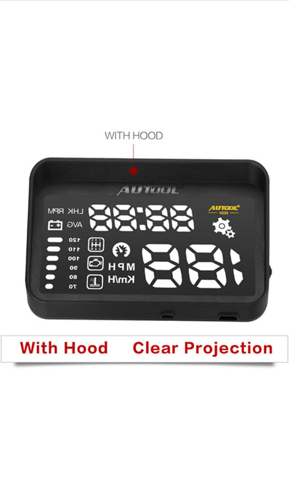 AUTOOL – compteur de vitesse X220 universel pour voiture, affichage tête haute obd hud, Interface OBD2