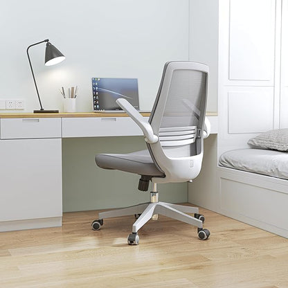 Chaise de Bureau rotative à 360 °, Siege de Bureau Ergonomique en Maille avec Support Lombaire Confortable