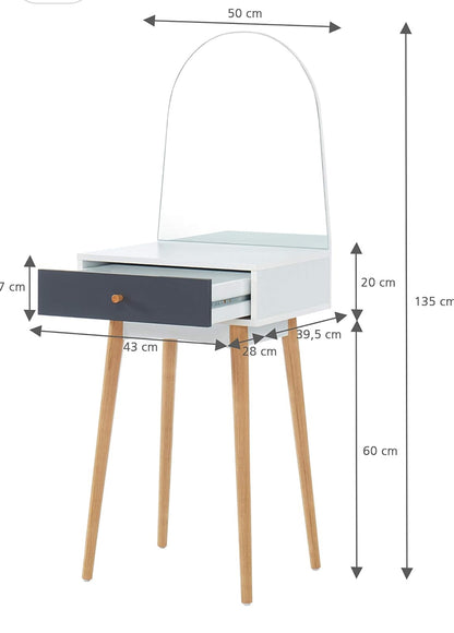Coiffeuse avec tiroir et grand tiroir L 50cm Ultra moderne neuve