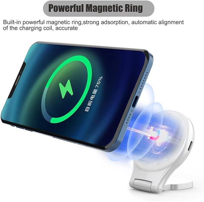 Chargeur à Induction MagSafe 3 in 1, 15W, sans Fil Magnétique Compatible avec Chargeur MagSafe iPhon