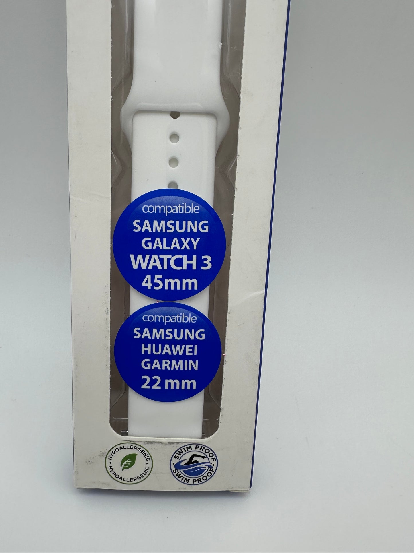 Bracelet IBROZ Samsung/Huawei SoftTouch 22mm blanc